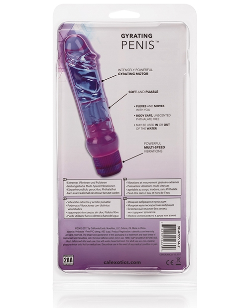 Order Crystalessence 6.5" Gyrating Penis - Purple online
