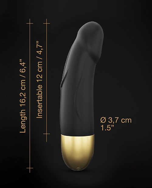 Shop Dorcel Real Vibration S 6" Rechargeable Vibrator 2.0 - Gold
