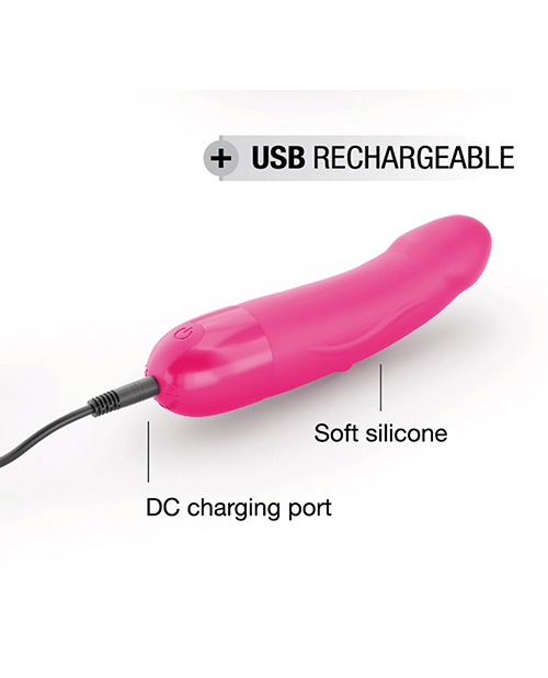 Shop Dorcel Real Vibration S 6" Rechargeable Vibrator - Pink