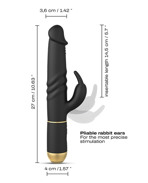 Shop Dorcel Thrusting & Spinning Furious Rabbit 2.0 - Black