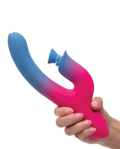 Shop Elation Dual Stimulator w/Suction - Blue/Pink