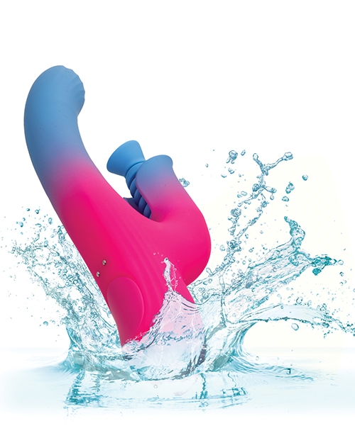 Buy Elation Dual Stimulator w/Suction - Blue/Pink