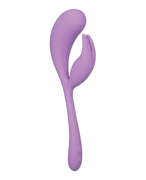 Elle Liquid Silicone Dual Flicker - Purple for sale