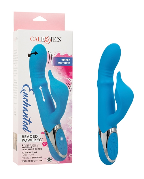 Shop Enchanted Beaded Power "G" Vibrator - Blue online