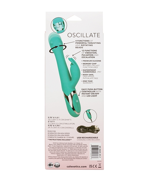 Shop Enchanted Oscillate Vibrator - Turquoise Blue