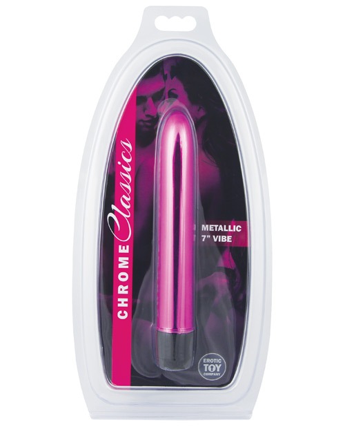 Order Erotic Toy Company Chrome Classics 7" Vibe - Pink online