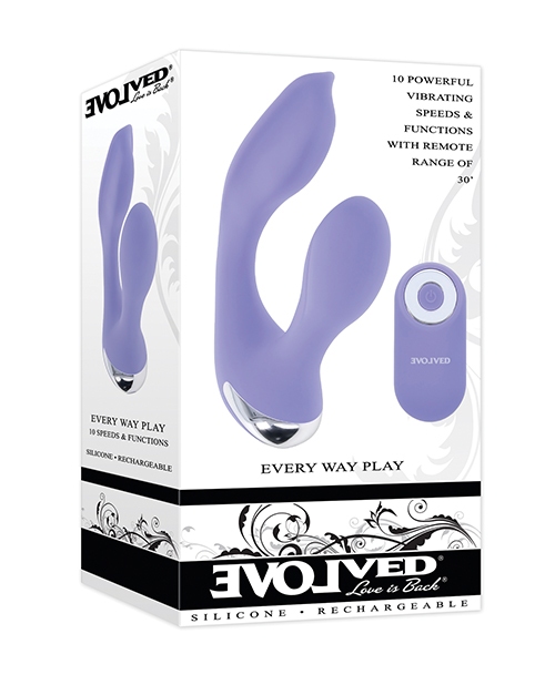 Shop Evolved Every Way Play Remote Controlled Rabbit Vibrator - Lilac online