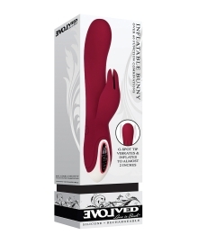 Shop Evolved Inflatable Bunny Dual Stim Rechargeable - Burgundy online