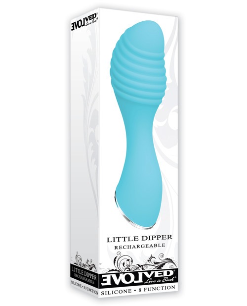 Shop Evolved Little Dipper Rechargeable Mini Vibe - Blue online
