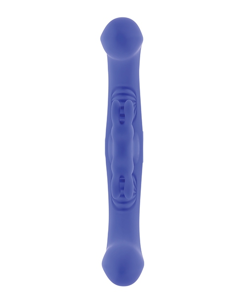 Buy Evolved Evolved Lovebirds Curved Dual-Ended Rabbit Vibe w/Remote Control - Blue