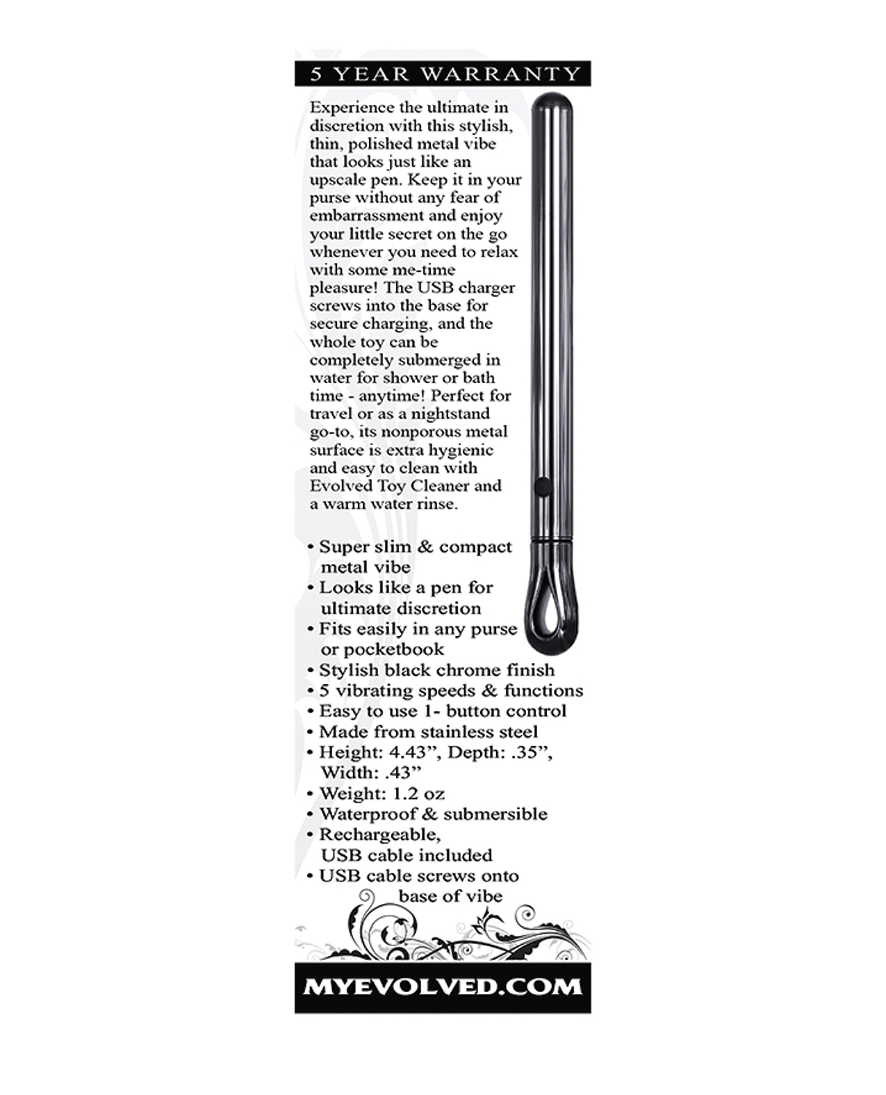 Order Evolved Pen Pal Vibe - Black online