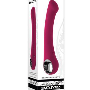 Shop Evolved Pleasure Curve G-Spot Vibrator - Burgundy online
