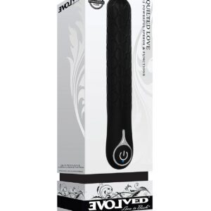 Shop Evolved Quilted Love Rechargeable Vibrator - Black online