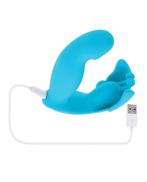 Buy Evolved Spread Your Wings Rabbit Vibrator - Blue