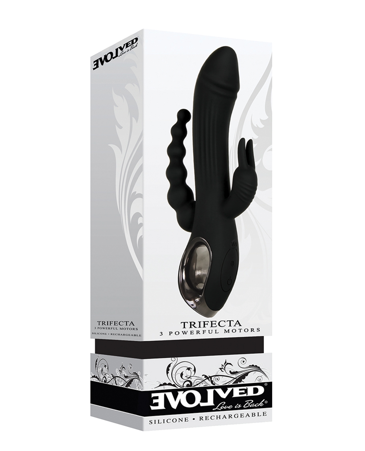 Shop Evolved Trifecta Triple Stim Rechargeable - Black online