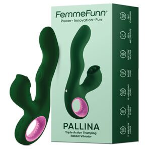 Shop Femme Funn Pallina Triple Action Rabbit - Green online