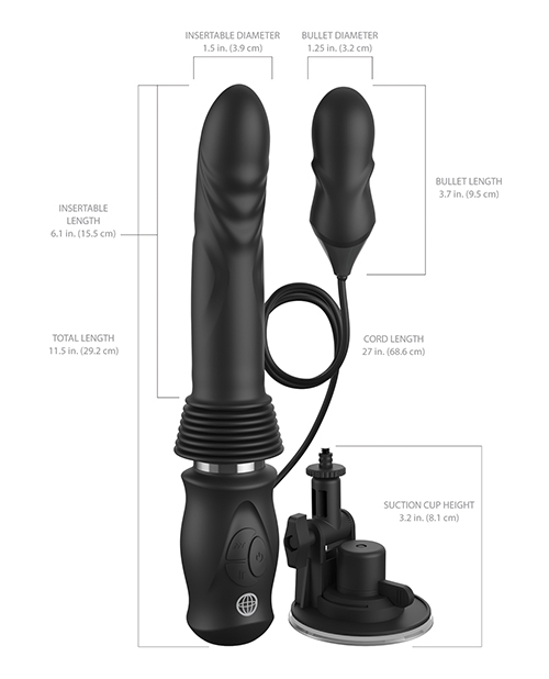 Shop Fetish Fantasy Series Ultimate Silicone Thruster - Black