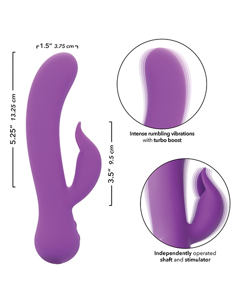 Shop First Time Rechargeable Pleaser Vibrator - Purple