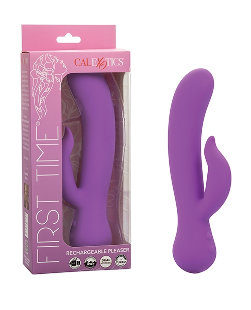 Shop First Time Rechargeable Pleaser Vibrator - Purple online
