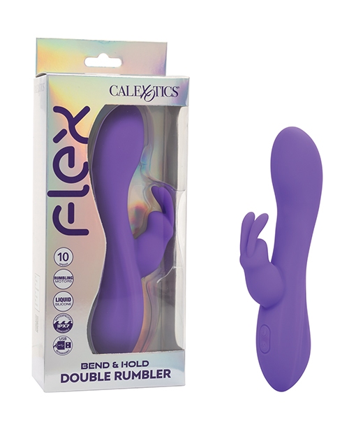 Shop Flex Bend & Hold Double Rumbler Rabbit Massager - Purple online