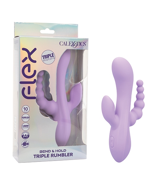 Shop Flex Bend & Hold Triple Rumbler Triple Motor Massager - Purple online