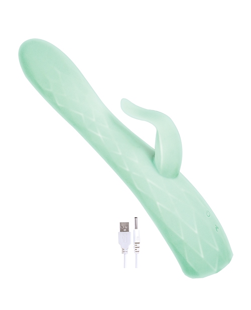 Goddess Heat-up & Rotating Vibrator - Aqua for sale