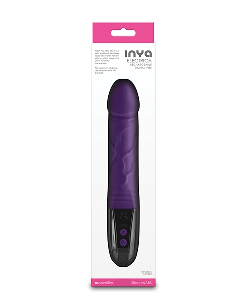 Shop Inya INYA Electrica Phallic Digital Vibrator - Purple
