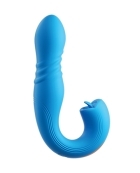 Shop Joi Thrust 2 Thrusting G-Spot Vibrator & Clit Licker - Blue online