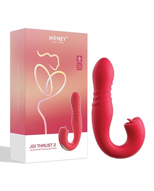 Order Joi Thrust 2 Thrusting G-Spot Vibrator & Clit Licker - Red online