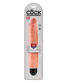 Shop King Cock 10" Vibrating Stiffy - Flesh online