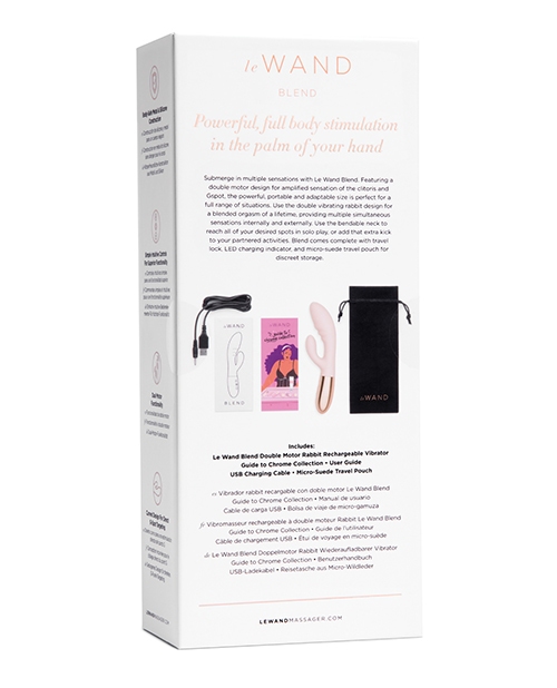 Order Le Wand BLEND Double Motor Rabbit Rechargeable Vibrator - Rose Gold online
