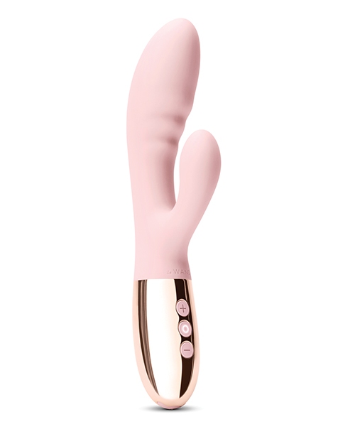 Le Wand BLEND Double Motor Rabbit Rechargeable Vibrator - Rose Gold for sale