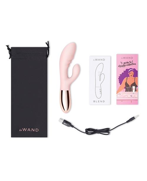 Shop Le Wand BLEND Double Motor Rabbit Rechargeable Vibrator - Rose Gold