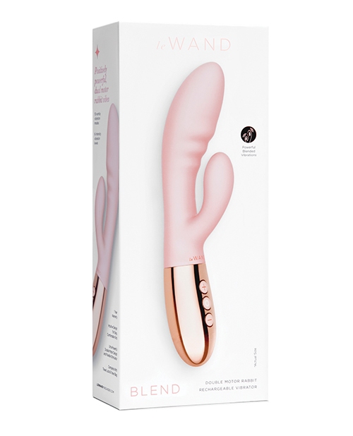 Shop Le Wand BLEND Double Motor Rabbit Rechargeable Vibrator - Rose Gold online