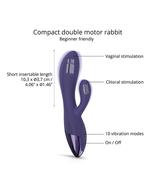 Love to Love Funky Bunny Small Rabbit - Midnight Indigo for sale