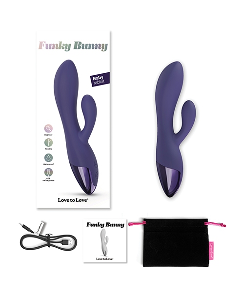 Buy Love to Love Funky Bunny Small Rabbit - Midnight Indigo