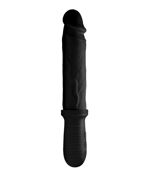 Order Master Series 8X Auto Pounder Vibrating & Thrusting Dildo w/Handle - Black online