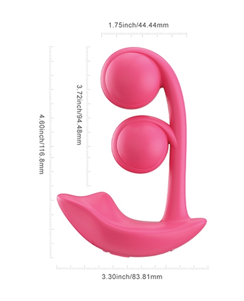 Shop Melody Twin Balls Clit & G-Spot Vibrator - Pink