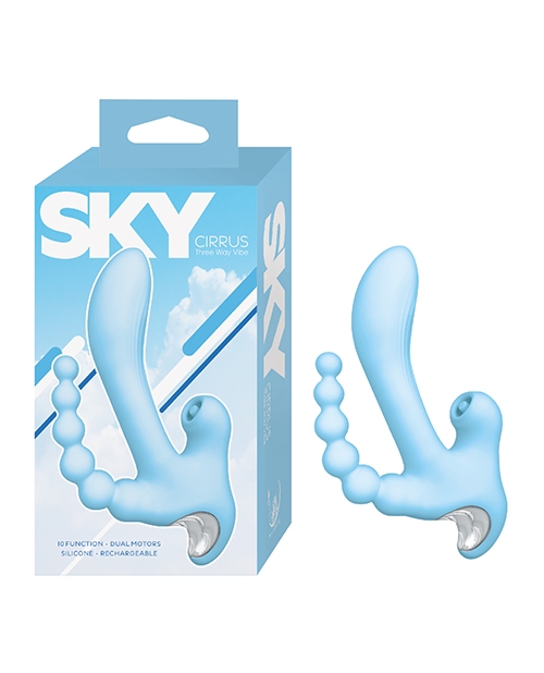 Shop Nasstoys Sky Cirrus Three Way Vibe - Blue online