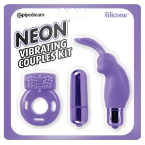 Shop Neon Luv Touch Vibrating Couples Kit - Purple online
