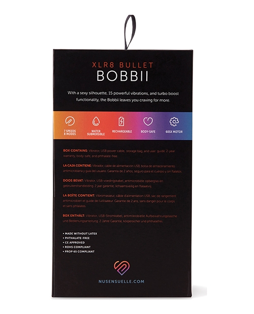 Shop Nu Sensuelle Bobbii Flexible Vibe XLR8 Turbo Boost - Electric Blue
