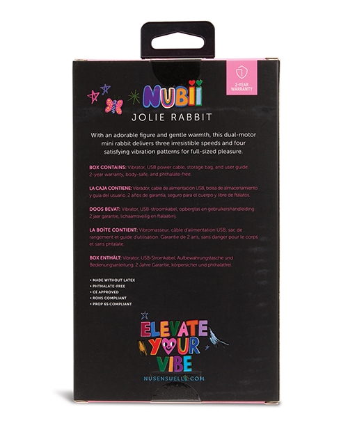 Buy Nu Sensuelle Jolie Nubii Warming Mini Rabbit - Pink