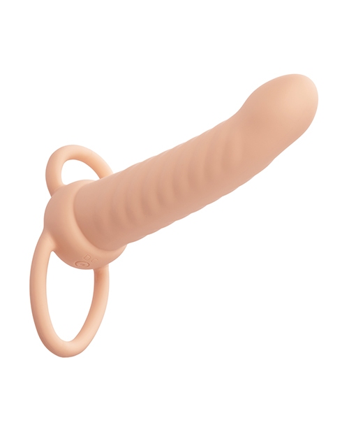 Performance Maxx Rechargeable Ribbed Dual Penetrator - Ivory for sale