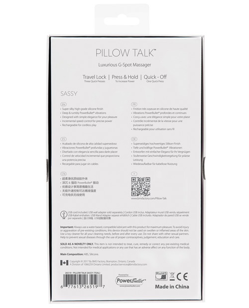 Order Pillow Talk Sassy G Spot Vibrator - Teal online