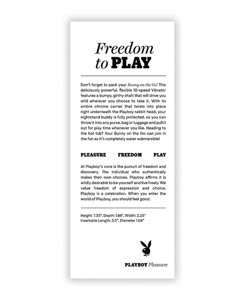 Buy Playboy Pleasure Bunny on the Go