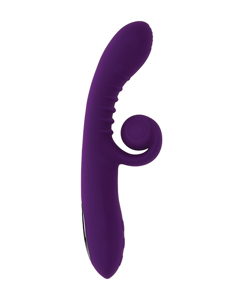 Playboy Pleasure Curlicue Rabbit Vibrator - Acai for sale