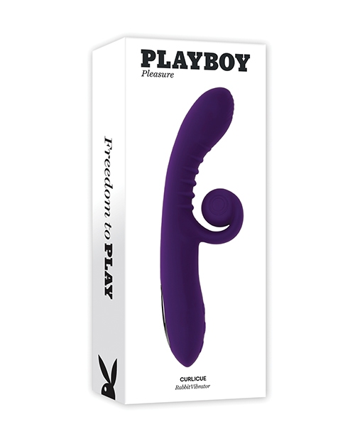 Shop Playboy Pleasure Curlicue Rabbit Vibrator - Acai online