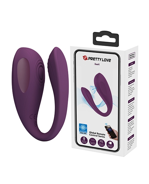 Order Pretty Love Aari Thumping Dual Vibrator - Purple