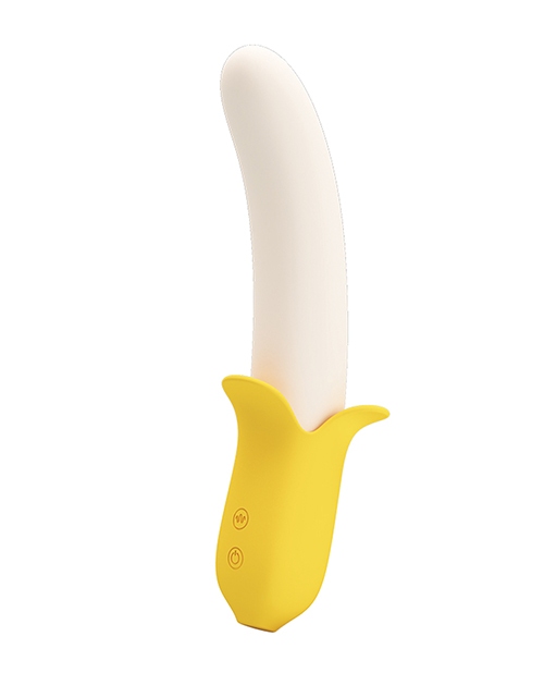 Shop Pretty Love Pretty Love Banana Geek Thrusting Vibrator - Yellow