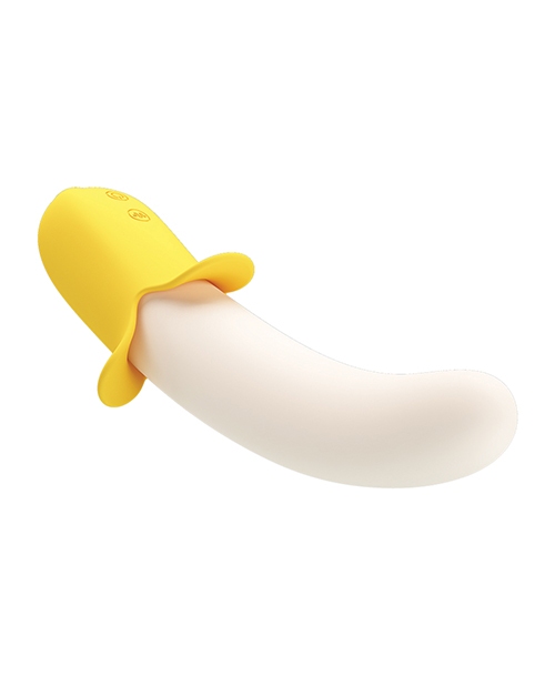 Buy Pretty Love Banana Geek Thrusting Vibrator - Yellow at HerVibrators.com